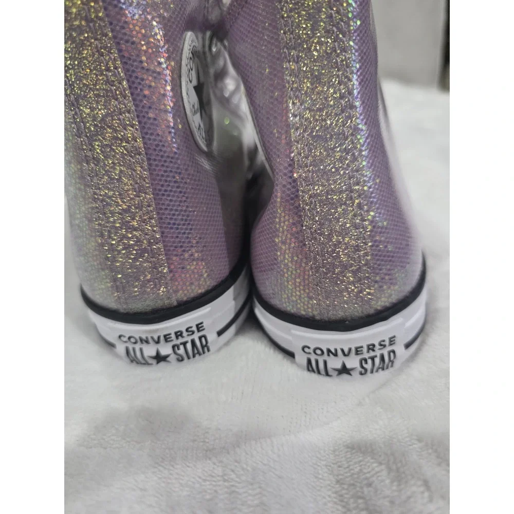 Converse Chuck Taylor All Star Girls Disco High-Top Sneakers Alt. Lilac Size 7